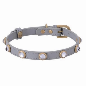 Mini Diamond Grey Dog Collar