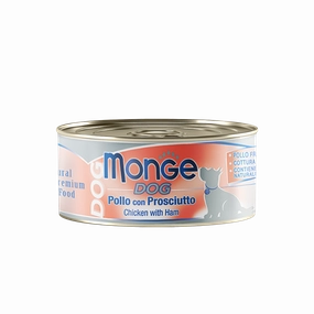 Monge Dog Chicken with Ham 95g