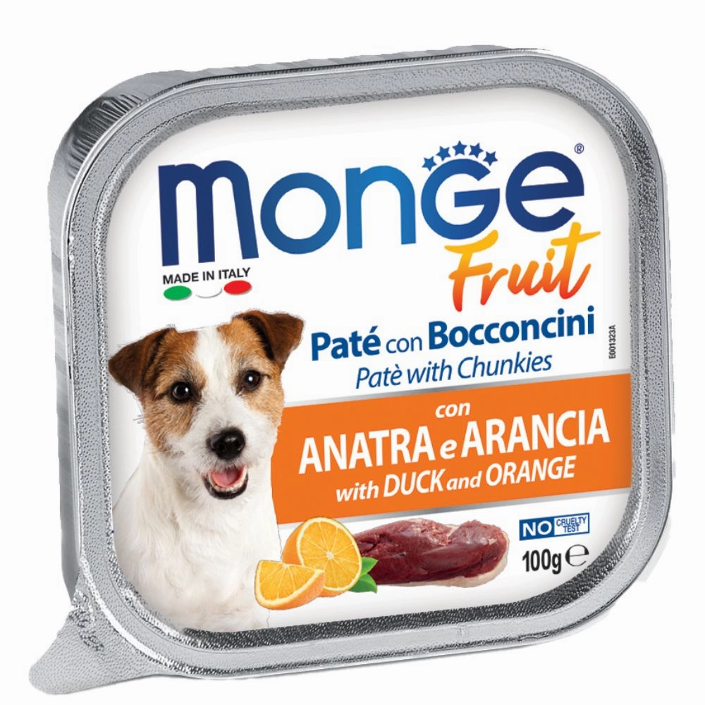 Monge Dog Fruit - Duck & Orange Pate with Chunkies 100g
