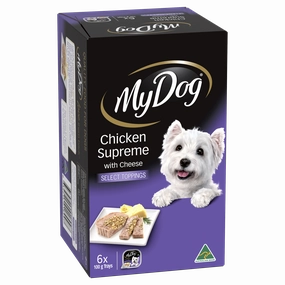 My Dog - Adult Chicken Supreme with Cheese Dog Wet Food (6pk x 100g)
