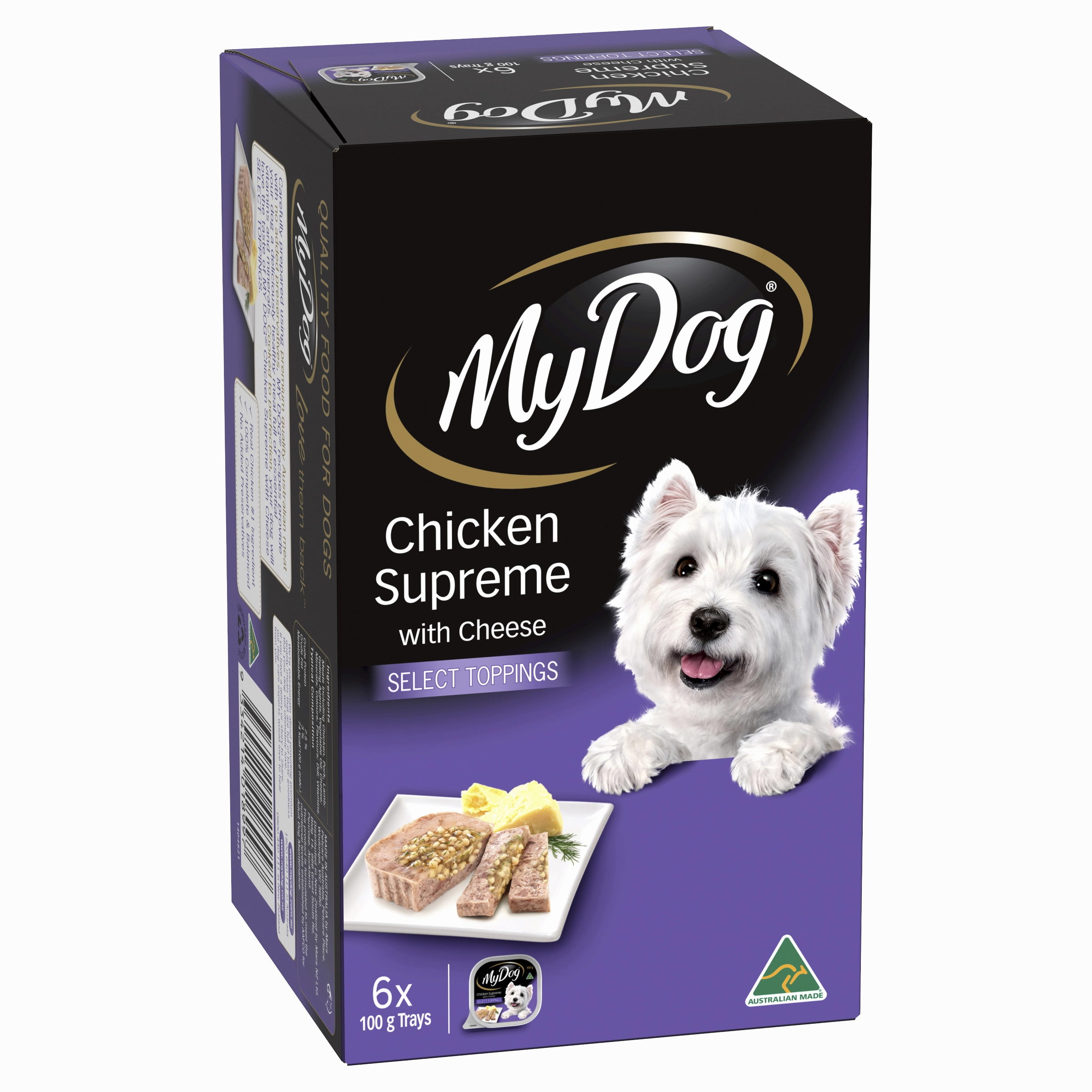 My Dog - Adult Chicken Supreme with Cheese Dog Wet Food (6pk x 100g)