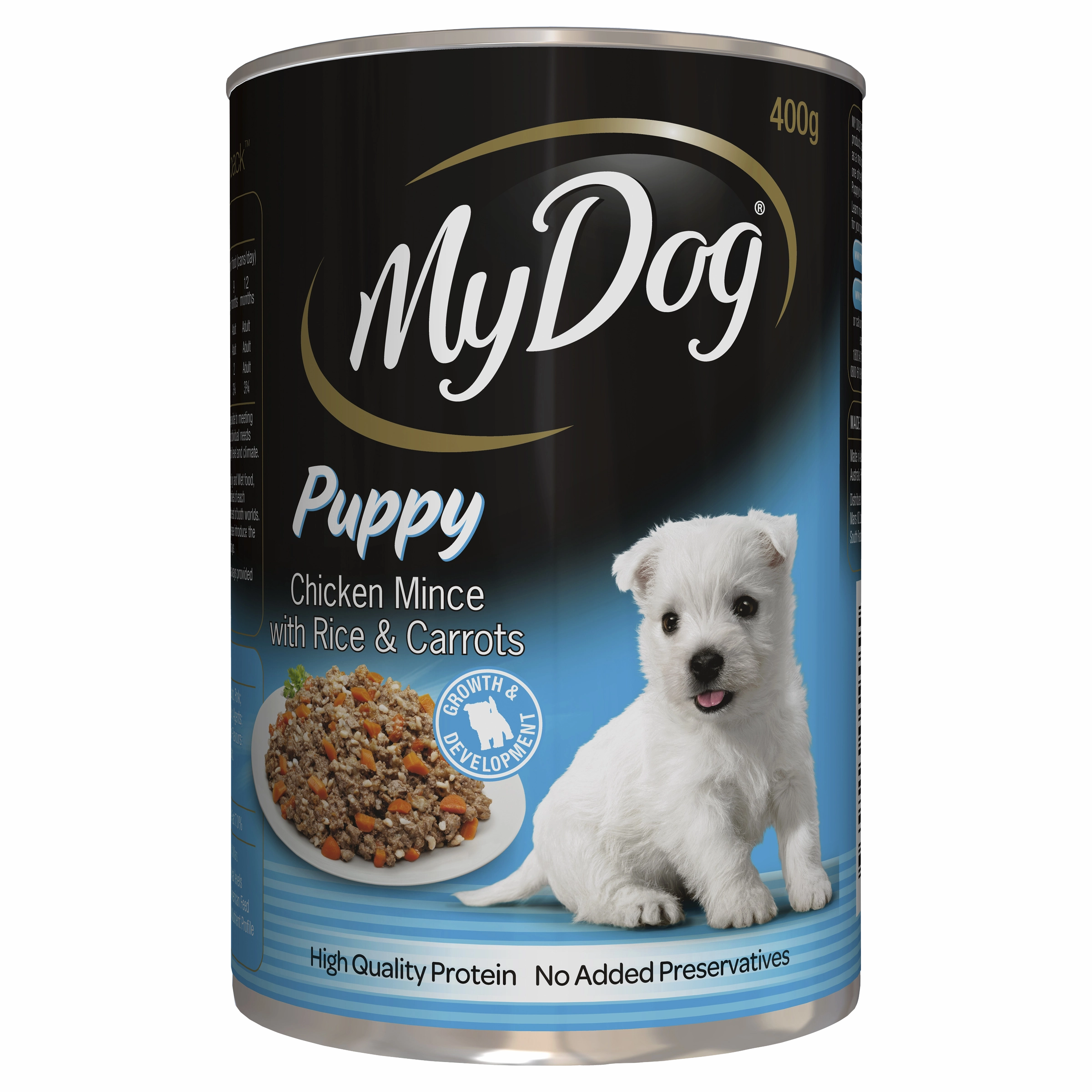 My Dog - Adult Puppy Chicken Mince, Rice & Carrots Dog Wet Food (400g)