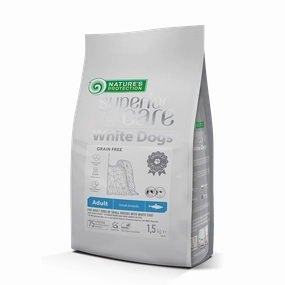 Nature's Protection Dog Superior Care White Dogs Small Breed Grain-Free with Herring 1.5kg (EXPIRY JULY 2025)