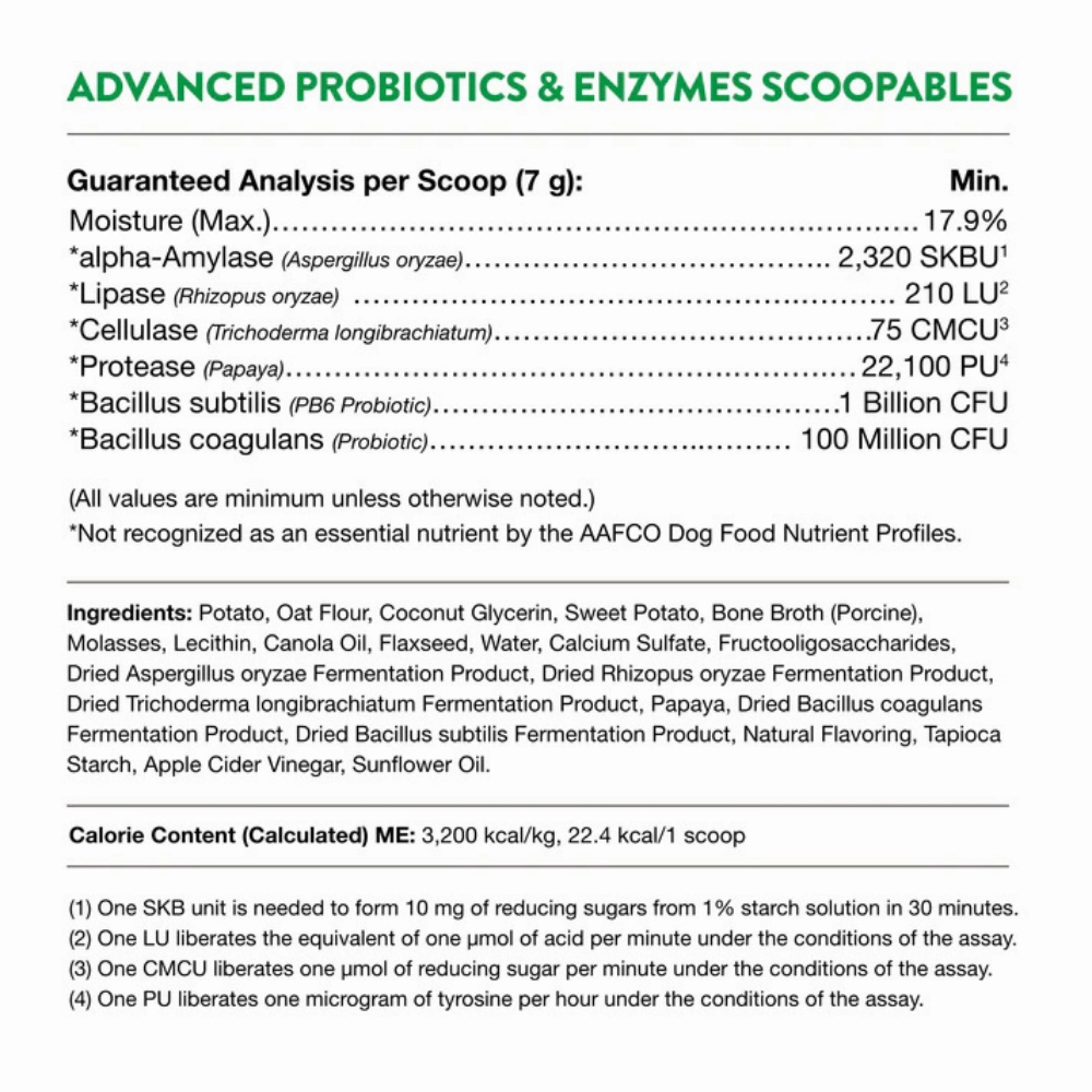 NaturVet Dog Advanced Probiotics & Enzymes Scoopables 11oz