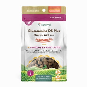 NaturVet Dog Glucosamine DS Plus Moderate Joint Care Scoopables 11oz