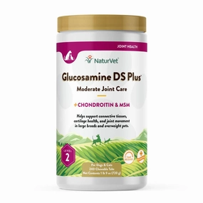 NaturVet Dogs & Cats Glusosamine DS Plus Level 2 - 240cts
