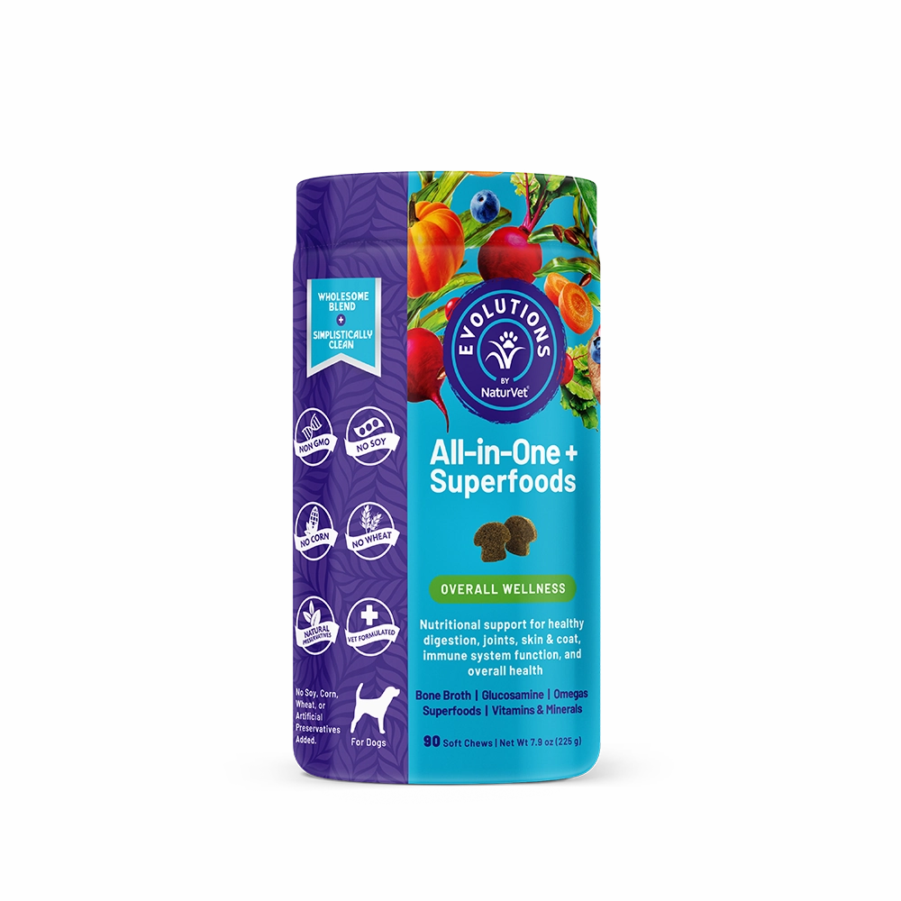 NaturVet Evolutions All-in-One   Superfoods Soft Chews for Dogs 90cts