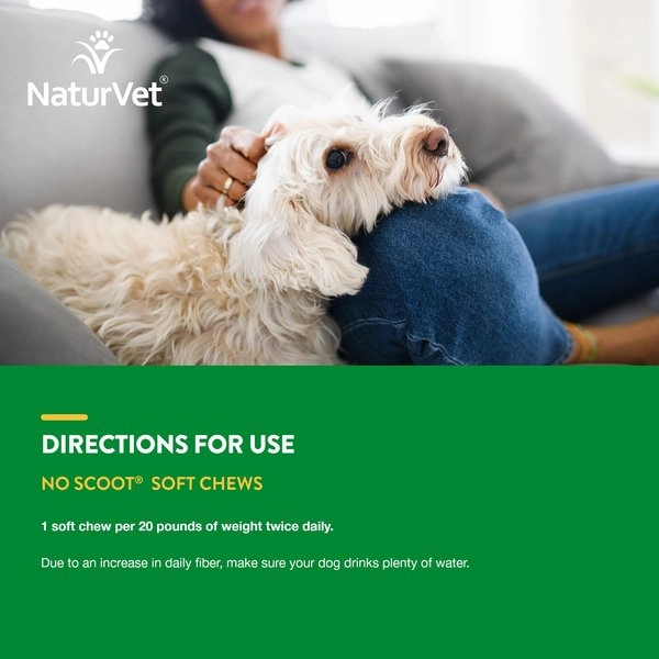 NaturVet No Scoot Plus Pumpkin Soft Chew for Dogs