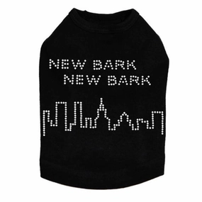 New Bark Rhinestone Dog Tank