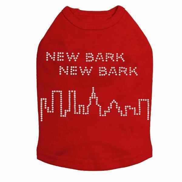 New Bark Rhinestone Dog Tank