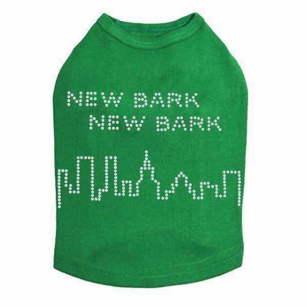 New Bark Rhinestone Dog Tank