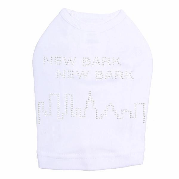 New Bark Rhinestone Dog Tank