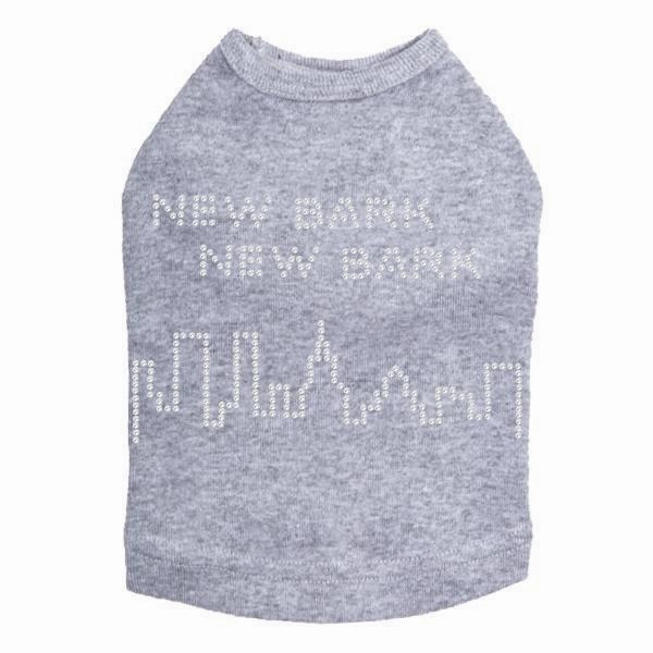 New Bark Rhinestone Dog Tank