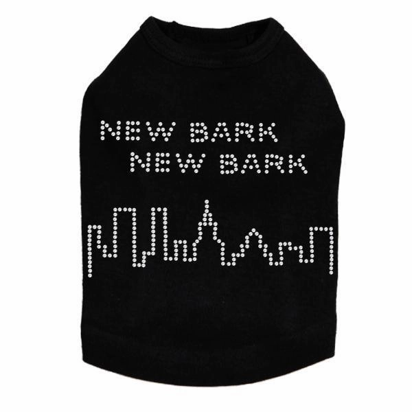 New Bark Rhinestone Dog Tank