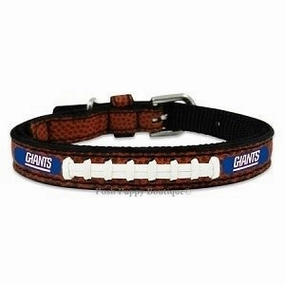 NFL New York Giants Classic Leather Football Collar