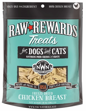 Northwest Naturals Dogs & Cats Raw Rewards Chicken Breast Treats 10oz