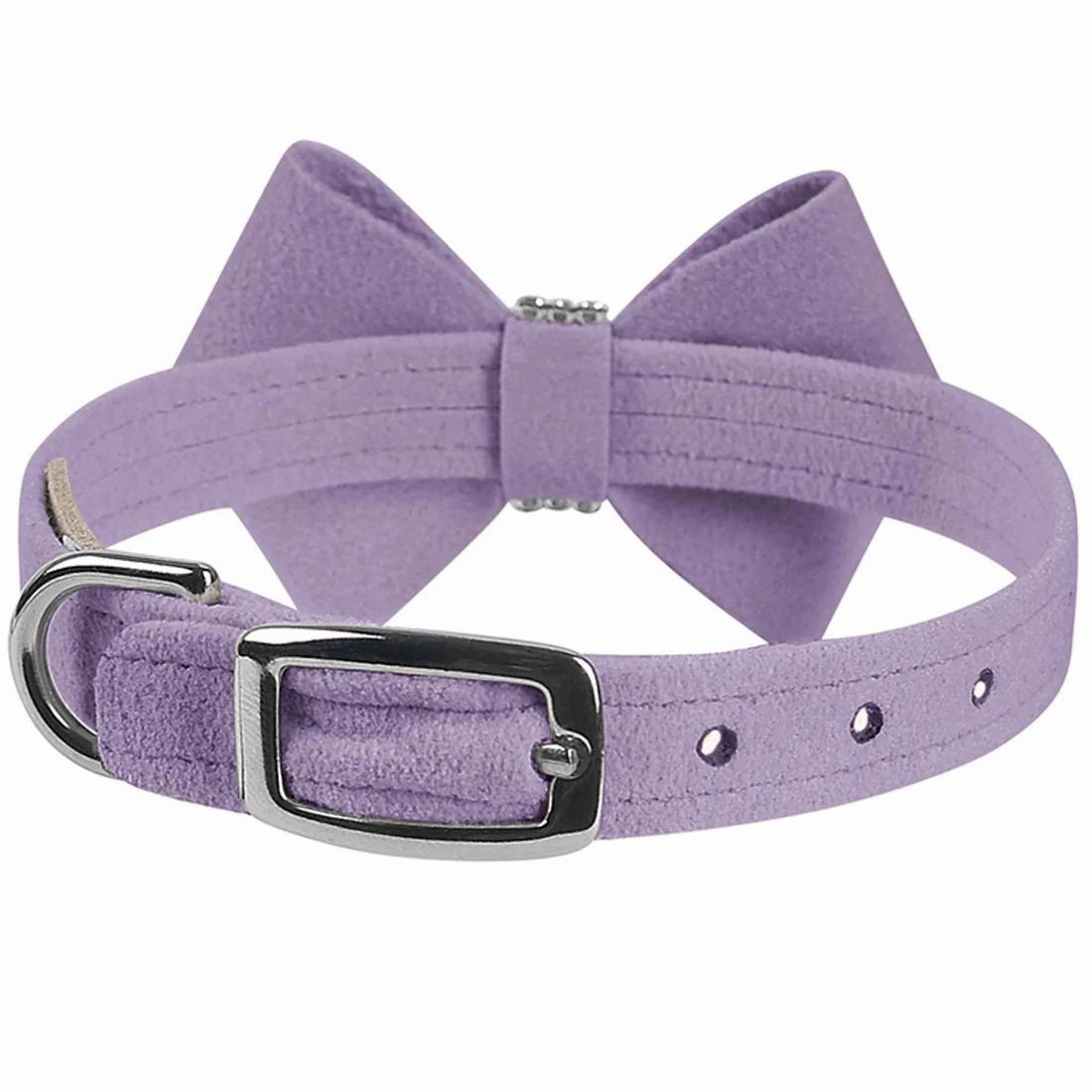 Nouveau Bow Dog Collar French Lavender