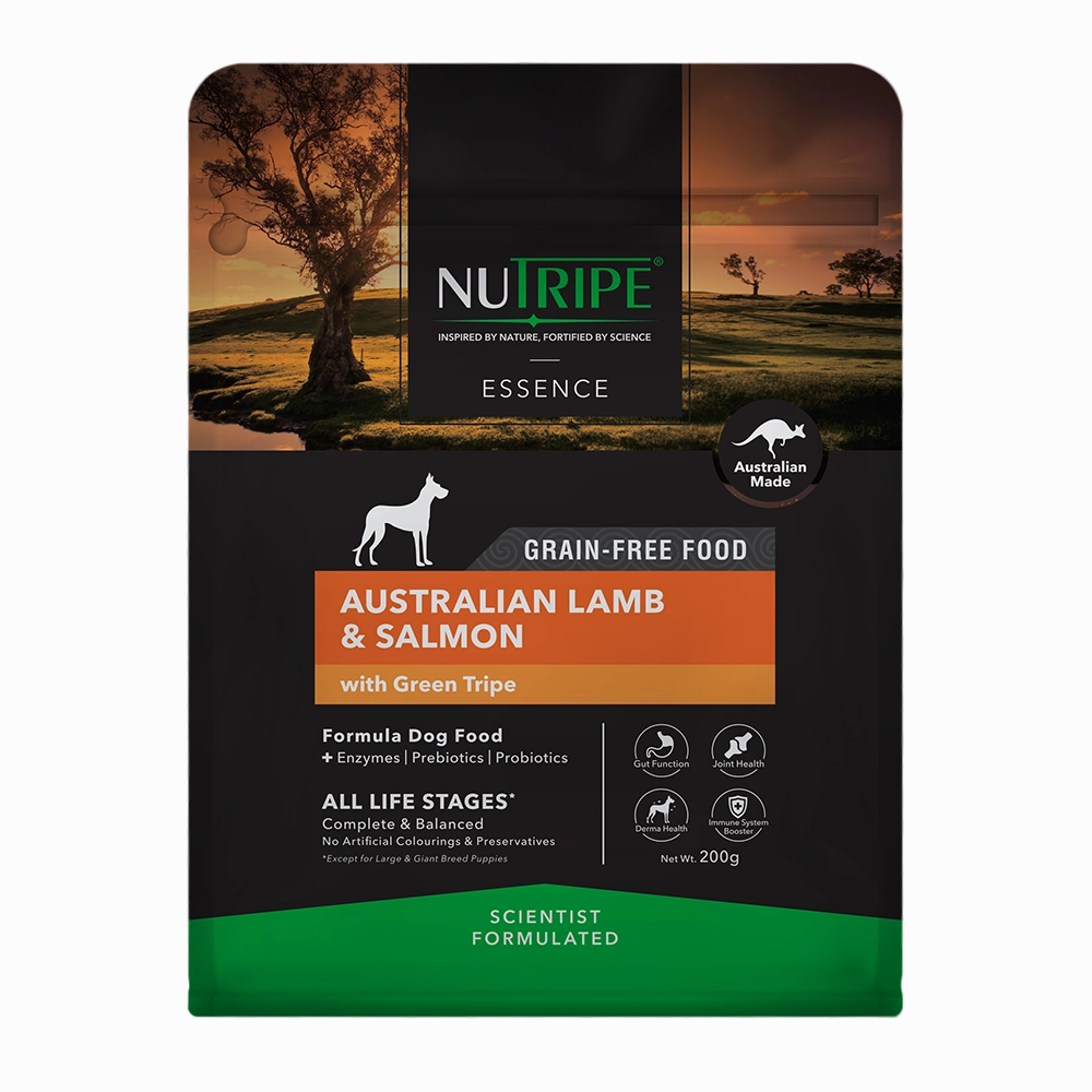 Nutripe Dog Essence Australian Lamb & Salmon with Green Tripe 200g