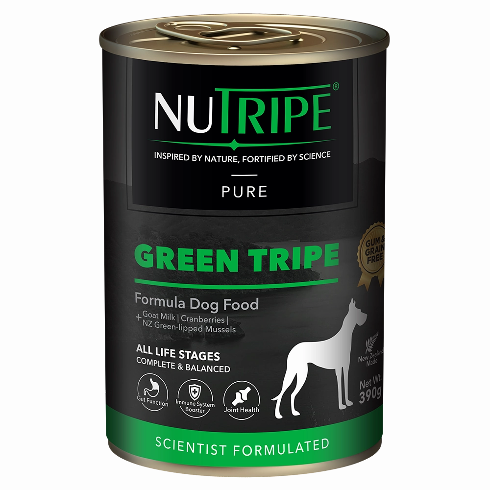 Nutripe Dog Gum & Grain Free Pure Green Tripe 390g