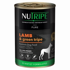 Nutripe Dog Gum & Grain Free Pure Lamb & Green Tripe 390g