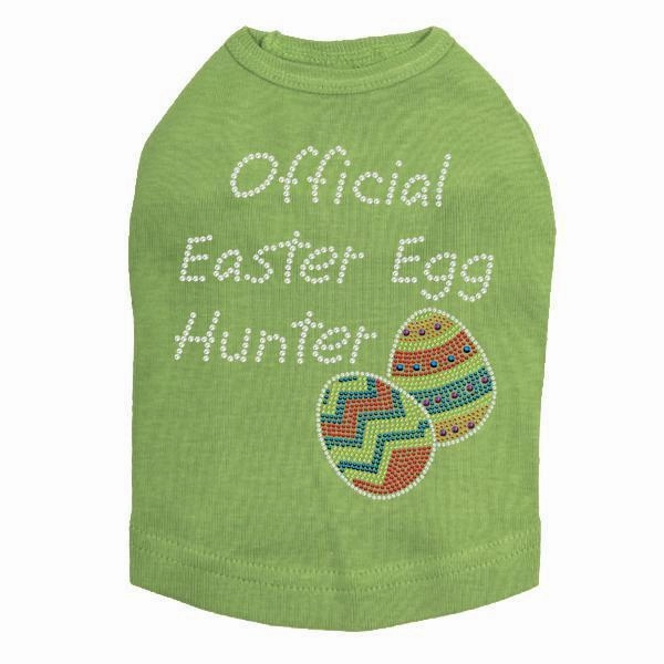 Official Easter Egg Hunter Rhinestone Dog Tank
