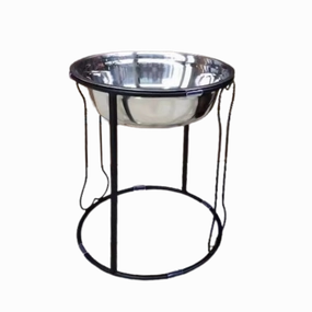 Ohmypet Elevated Stainless Steel Bowl - D 24cm
