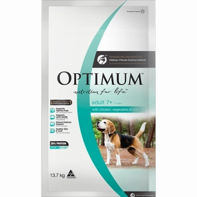 OPTIMUM - Adult 7  with Chicken, Vegetables & Rice Dry Dog Food (13.7kg)