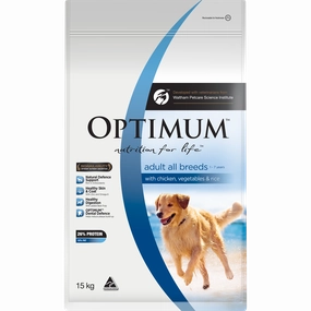 OPTIMUM - Adult with Chicken, Vegetables & Rice Dry Dog Food (15kg)