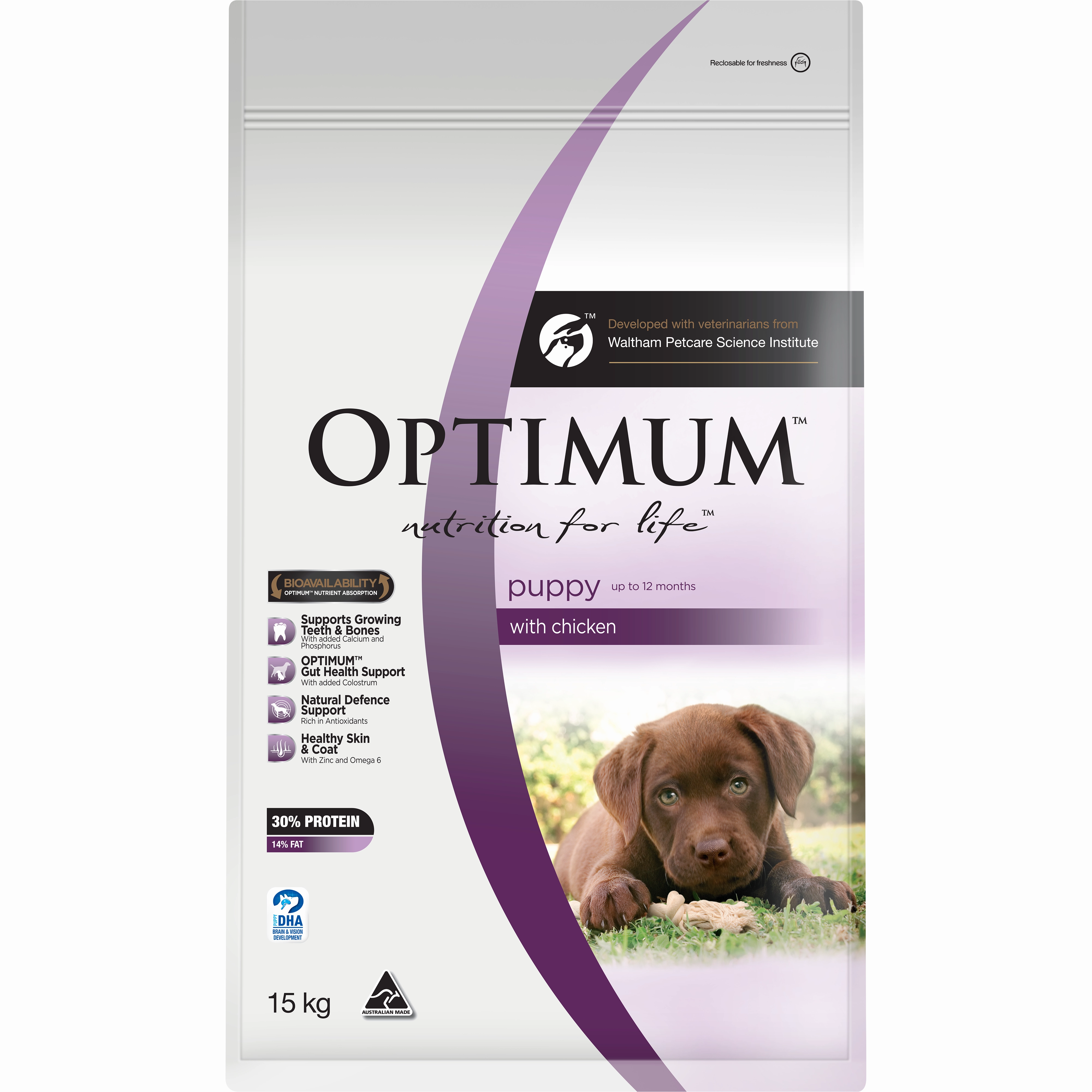 OPTIMUM - Puppy with Chicken Dry Dog Food (15kg)