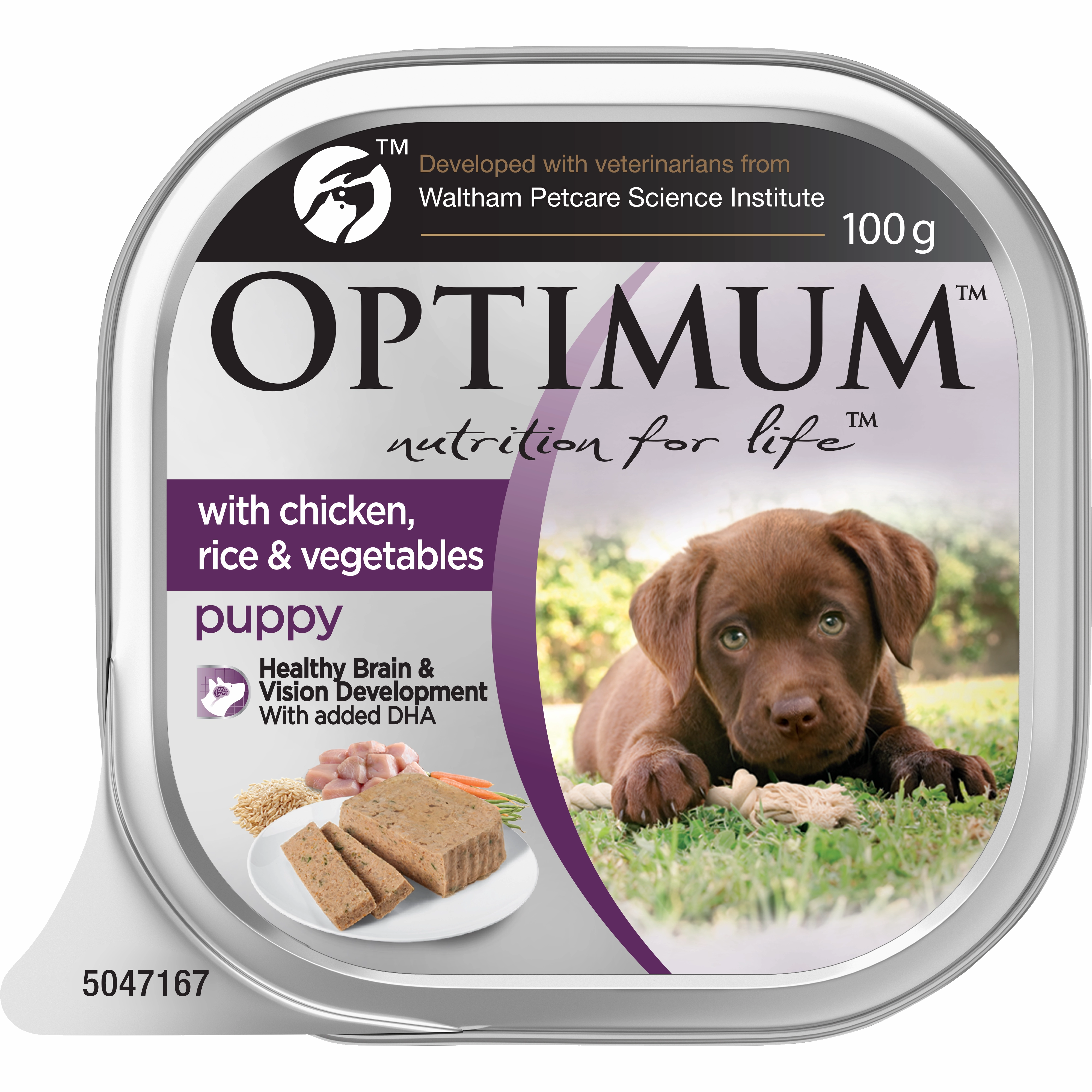 OPTIMUM - Puppy with Chicken Rice & Vegetables Wet Dog Food (100g x 6pk)