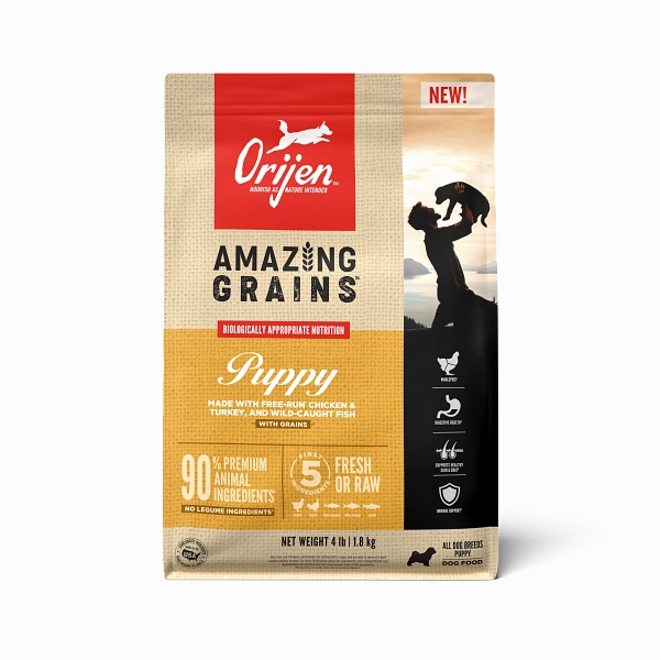 ORIJEN High Protein Amazing Grains Puppy Dry Dog Food