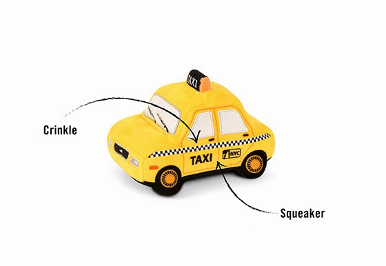 P.L.A.Y. Canine Commute Plush Dog toys: New Yap City Taxi