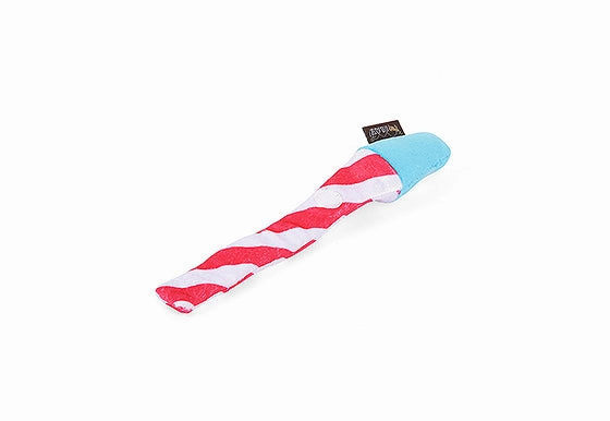 P.L.A.Y. MINI Party Time Plush Dog toys, Raise the Woof Party Horn (mini sized)