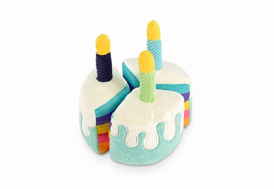 P.L.A.Y. Party Time Plush Dog toys, Bone Appetite Cake