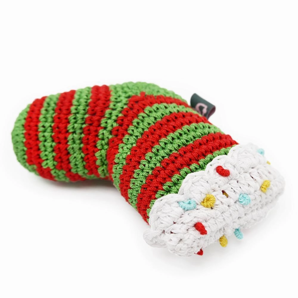 Pawer Squeaky Christmas Stocking Dog Toy
