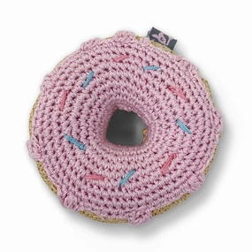 Pawer Squeaky Donut Dog Toy