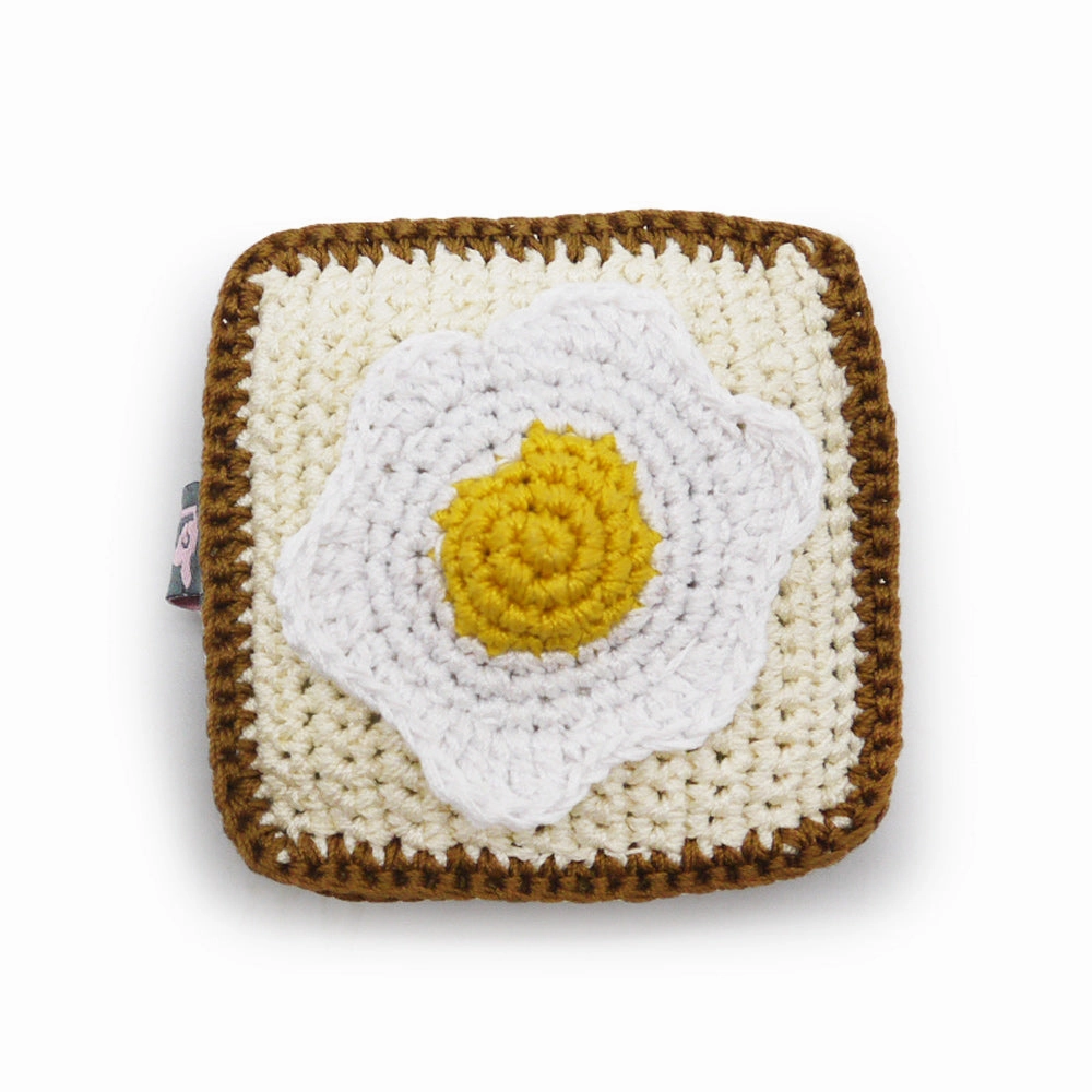 Pawer Squeaky Egg & Toast Dog Toy
