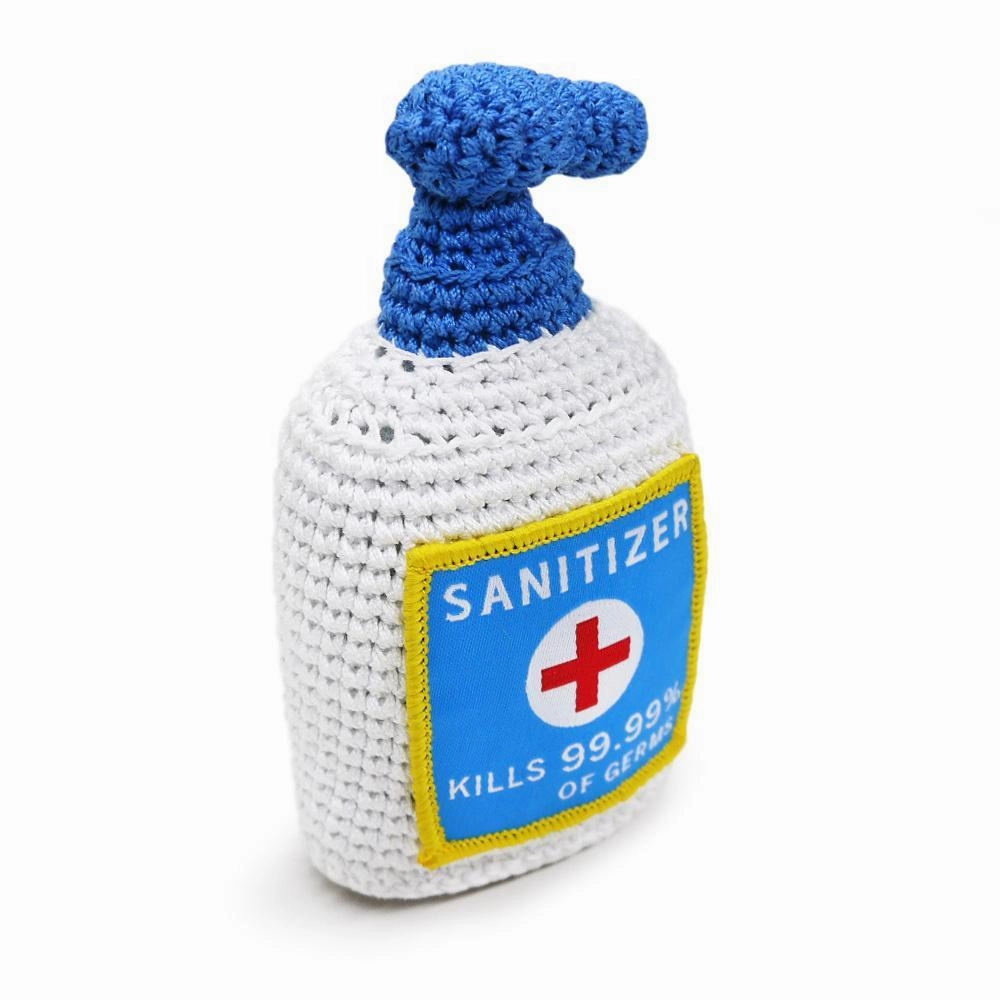 Pawer Squeaky Hand Sanitizer Dog Toy