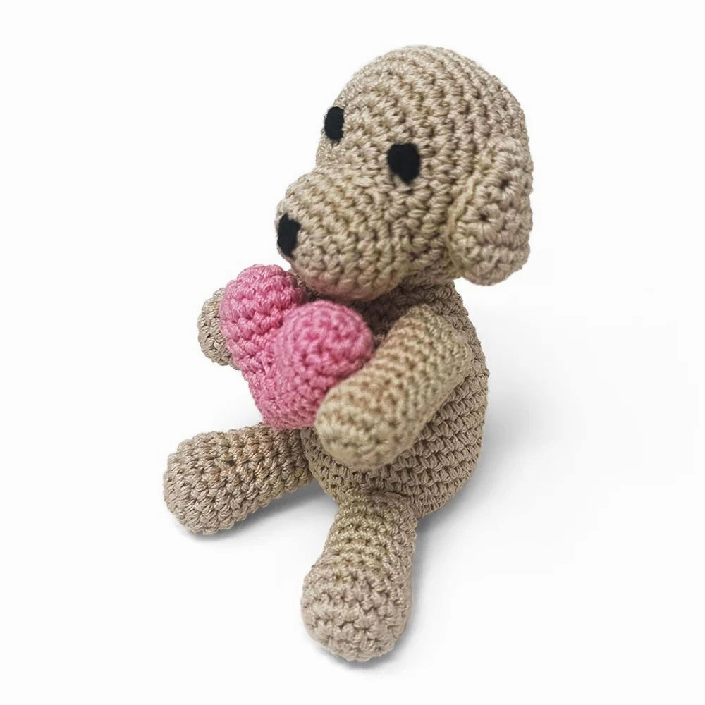 Pawer Squeaky Puppy Heart Dog Toy