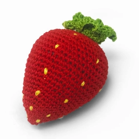 Pawer Squeaky Strawberry Dog Toy