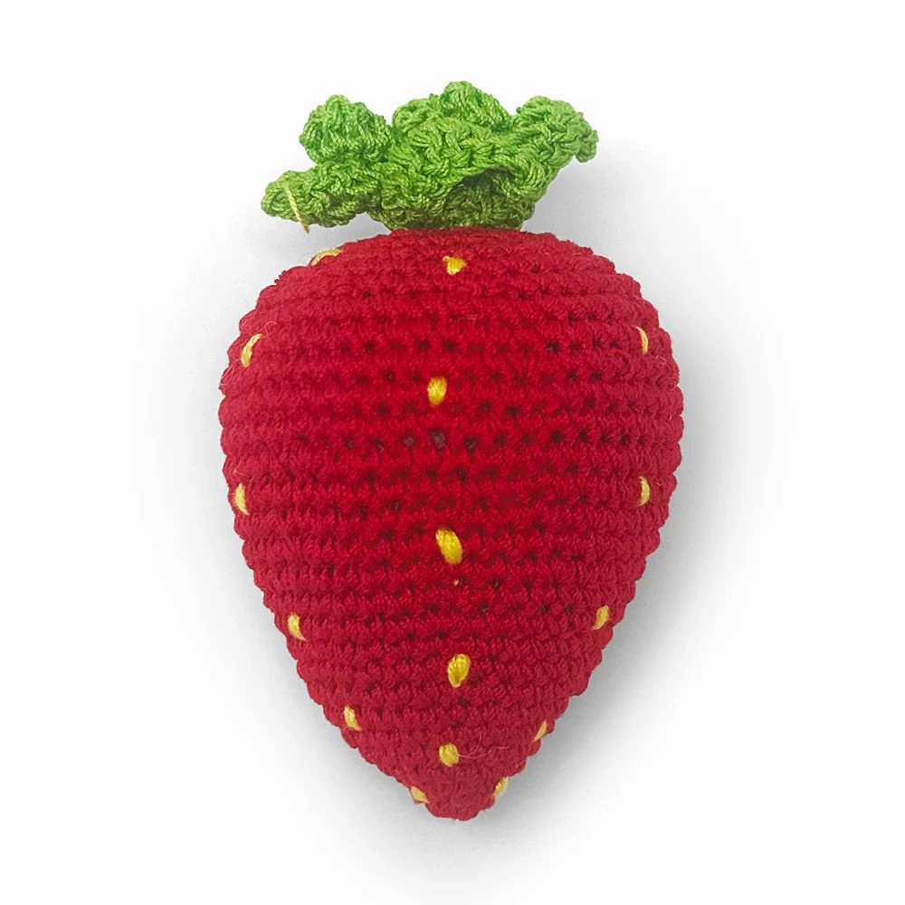 Pawer Squeaky Strawberry Dog Toy