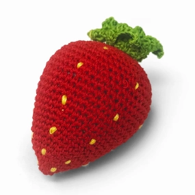 Pawer Squeaky Strawberry Dog Toy