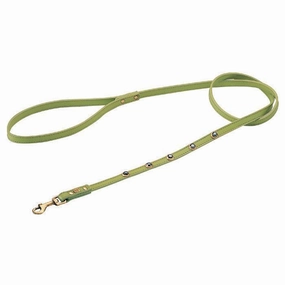 Pebbies Green/Hematite Dog Leash