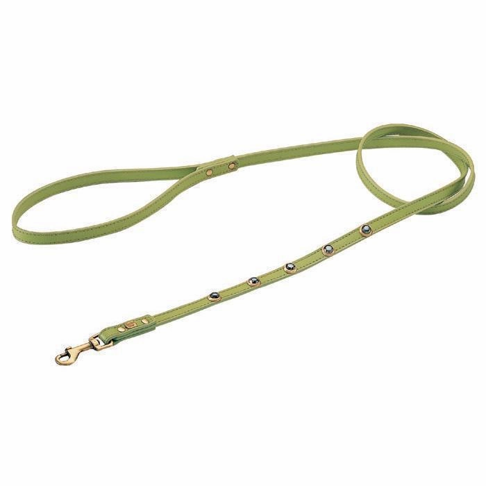 Pebbies Green/Hematite Dog Leash