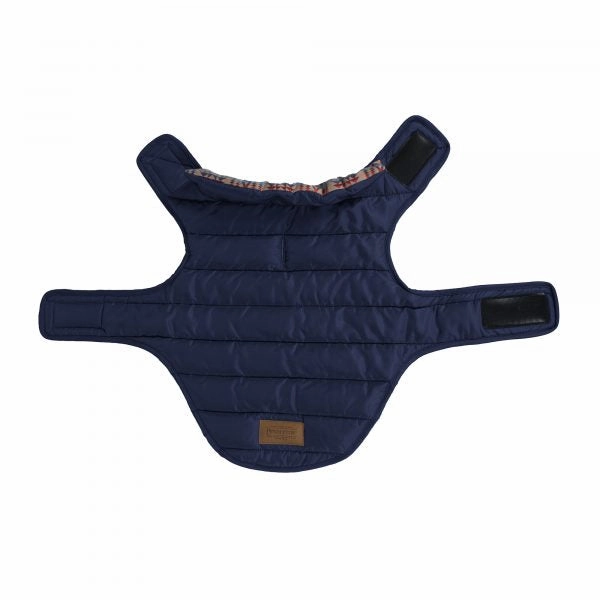 Pendleton Puffer Dog Coat Navy