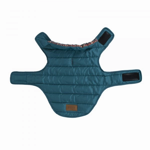 Pendleton Puffer Dog Coat Teal