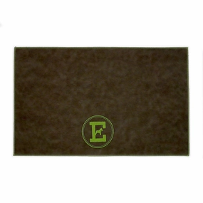 Personalized Faux Leather Dog Placemat Grey/Green