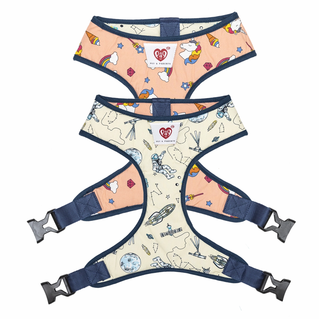 Pet And Parents Galaxy Wonderland Reversible Harness for Dogs