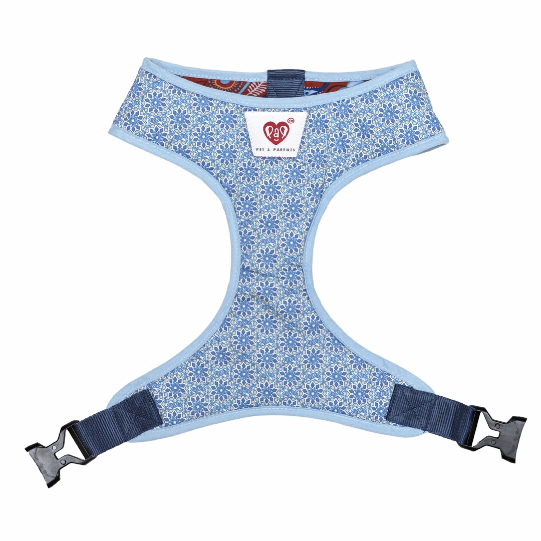 Pet And Parents Indie Floral Reversible Harness for Dogs