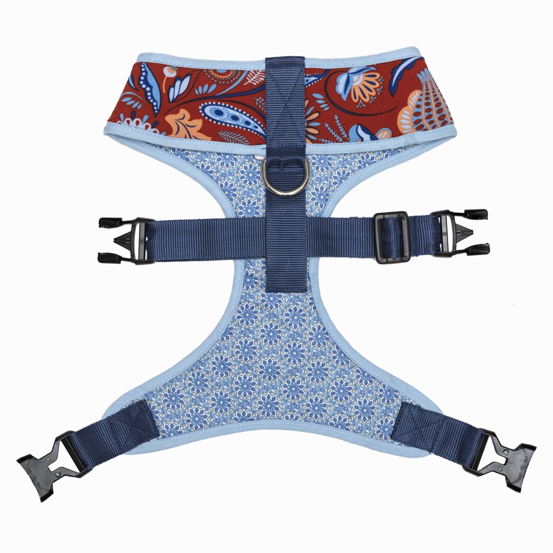 Pet And Parents Indie Floral Reversible Harness for Dogs